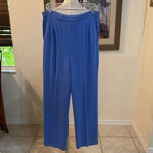 St. John Collection Santana Knit Periwinkle Elegant Blue Women's Pants Size 6